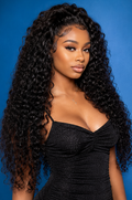 Brazilian Curls - Kinky Curly Brown Lace Cheveux 100% naturels