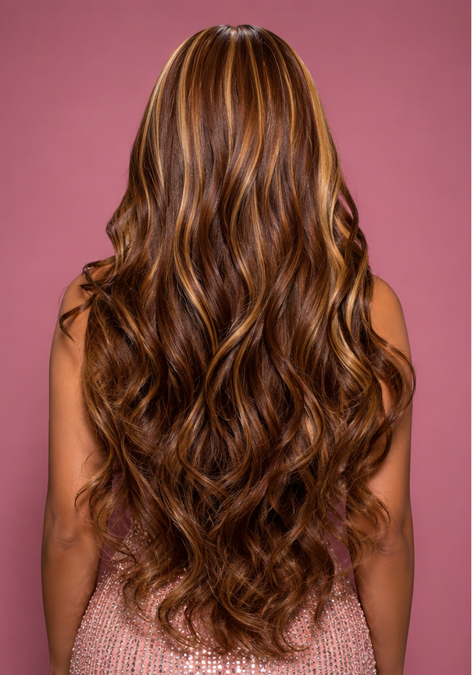 Brown Wavy - Lace Front Body Wave 100% Cheveux Naturels