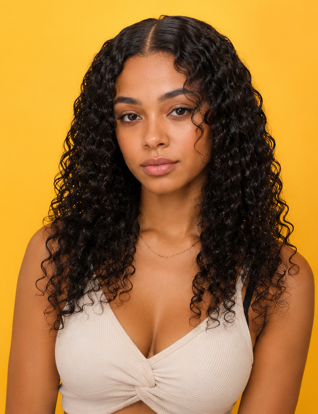 Sweet Bounce - Kinky Curly Brown Lace Cheveux 100% naturels