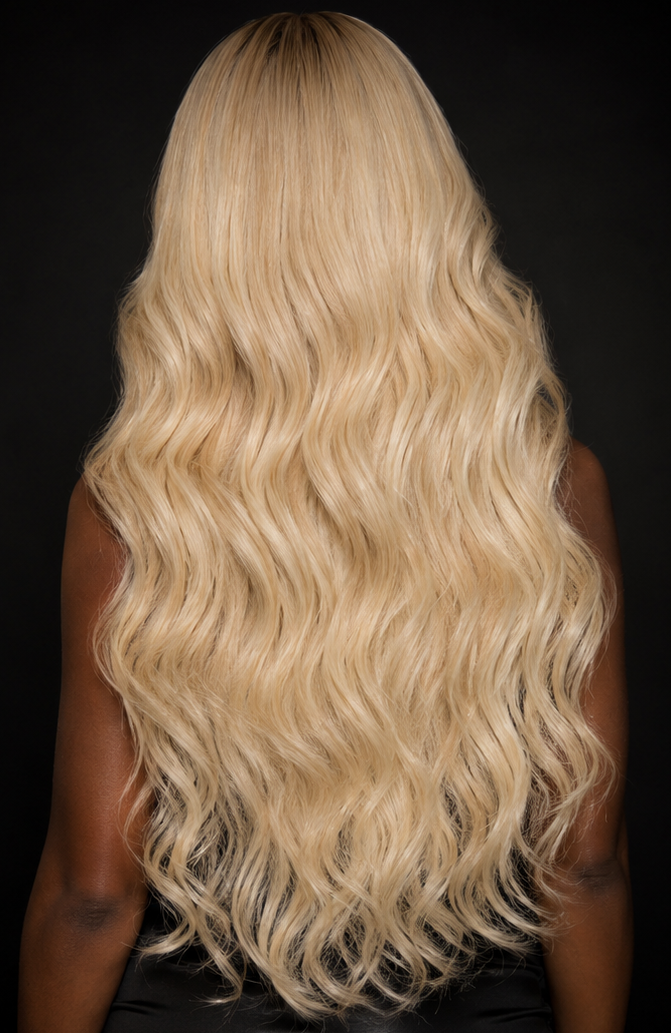 Snow Fall - Full Headgear Wave 100 % Cheveux Naturels