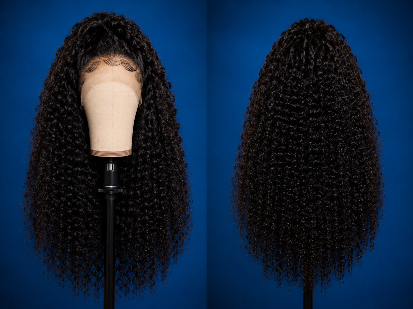 Brazilian Curls - Kinky Curly Brown Lace Cheveux 100% naturels