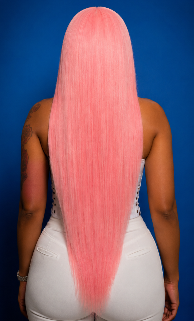 Pink Candy - Full Headgear Lace Front 100% Cheveux Naturels
